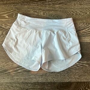 Light blue lululemon speed ups (size 6, 4in inseam)
